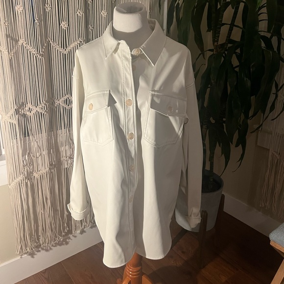 Nordstrom Pleather Shacket - Picture 3 of 4